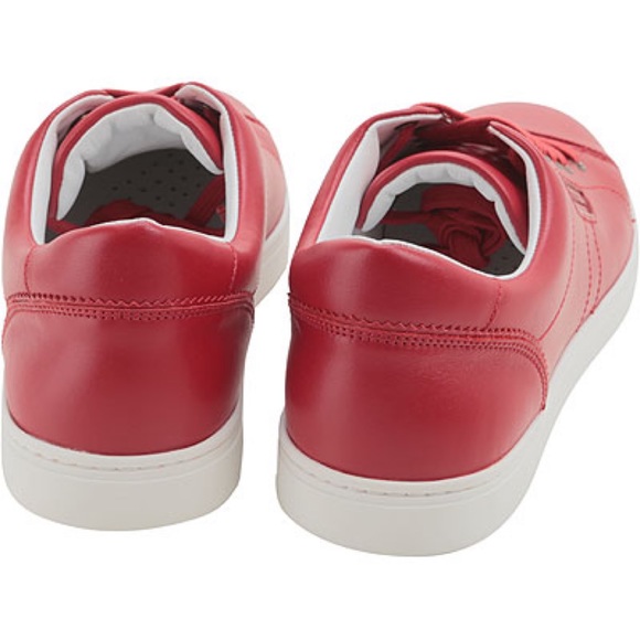 DOLCE & GABBANA ROUND TOE LEATHER SNEAKERS - Picture 7 of 8